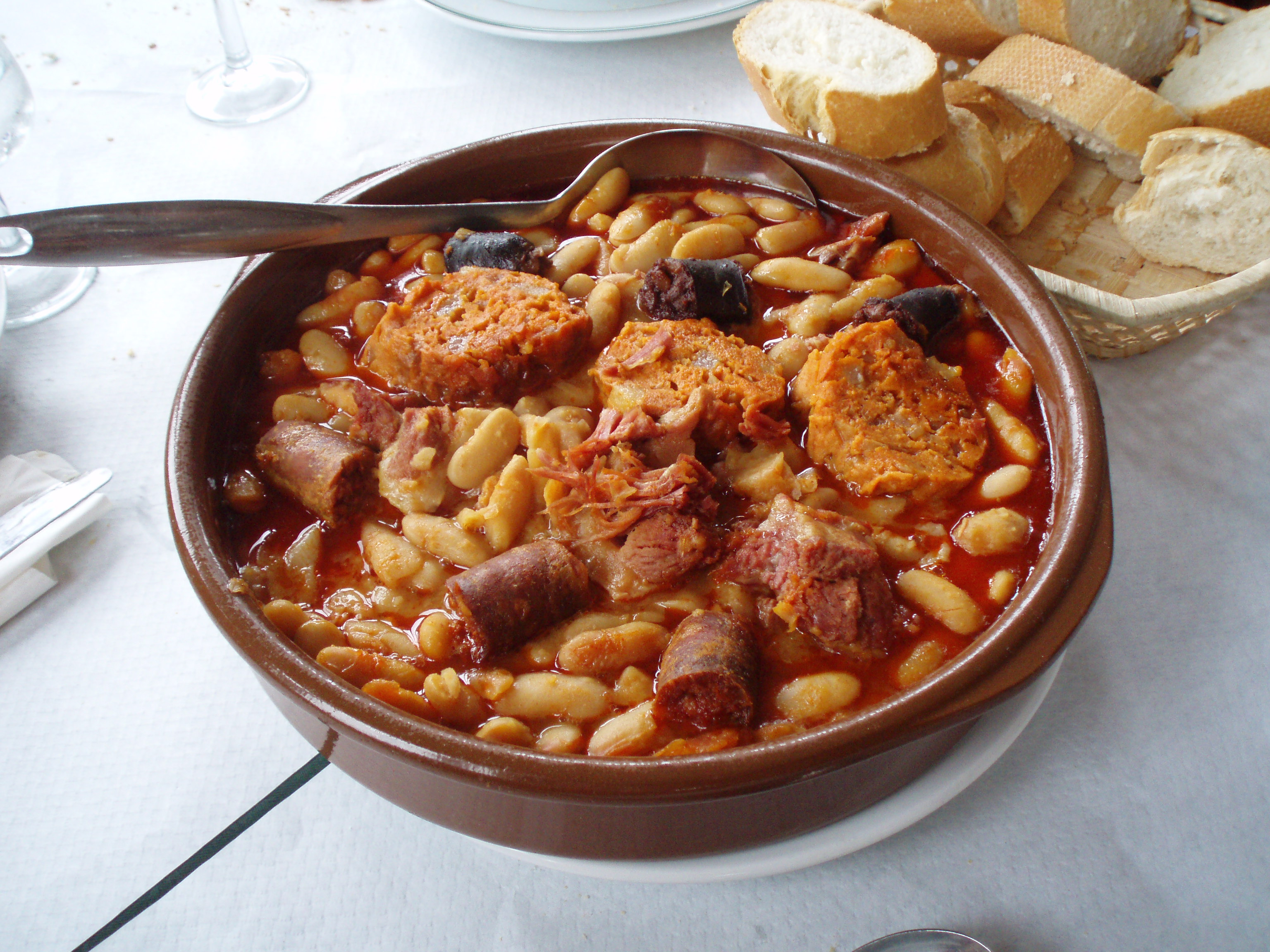 Fabada asturiana sin gluten